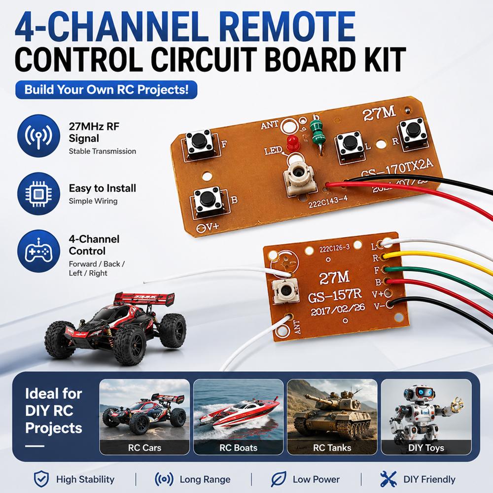 Telemetry Module Rc - 27MHz 원격 제어 키트 4CH 무선