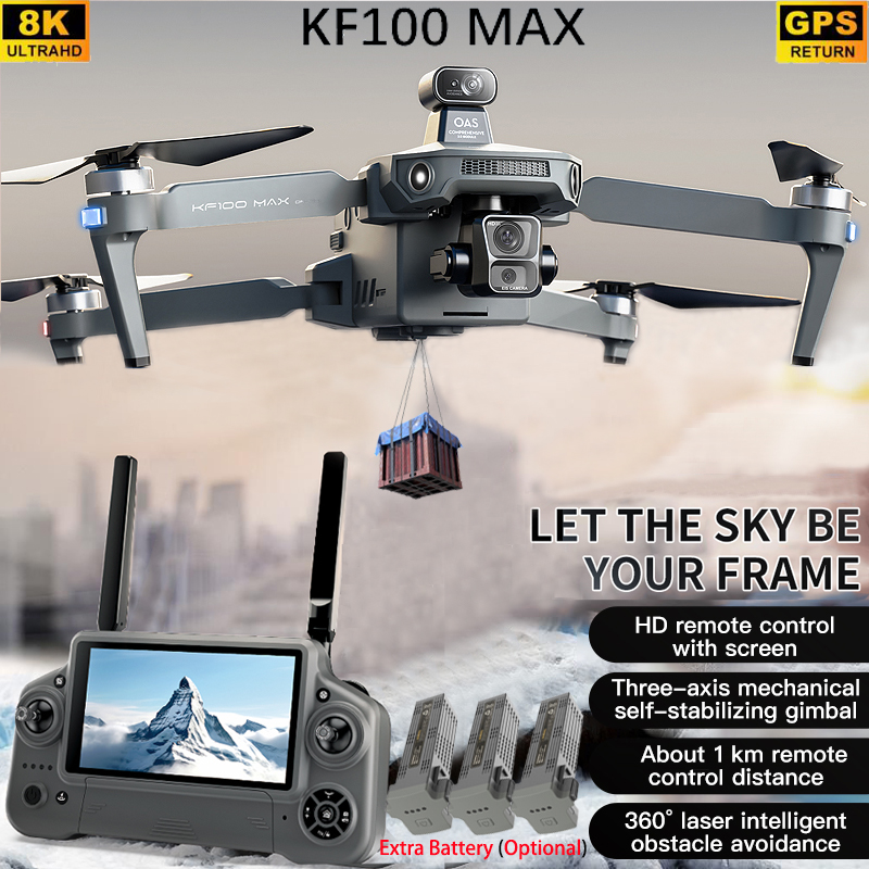 Drone App Rc Fpv - KF100 MAX GPS 드론 4K 카메라