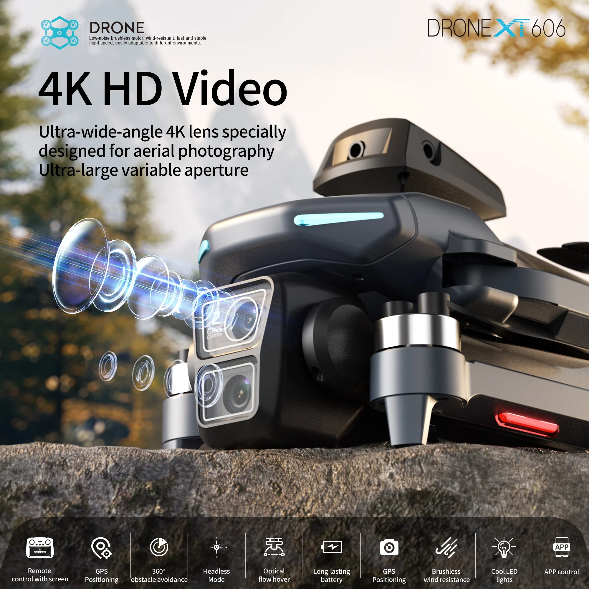오리지널 XT606 드론 전문가용 8K HD 카메라 5 - Drone App Rc Fpv 리뷰 및 가격