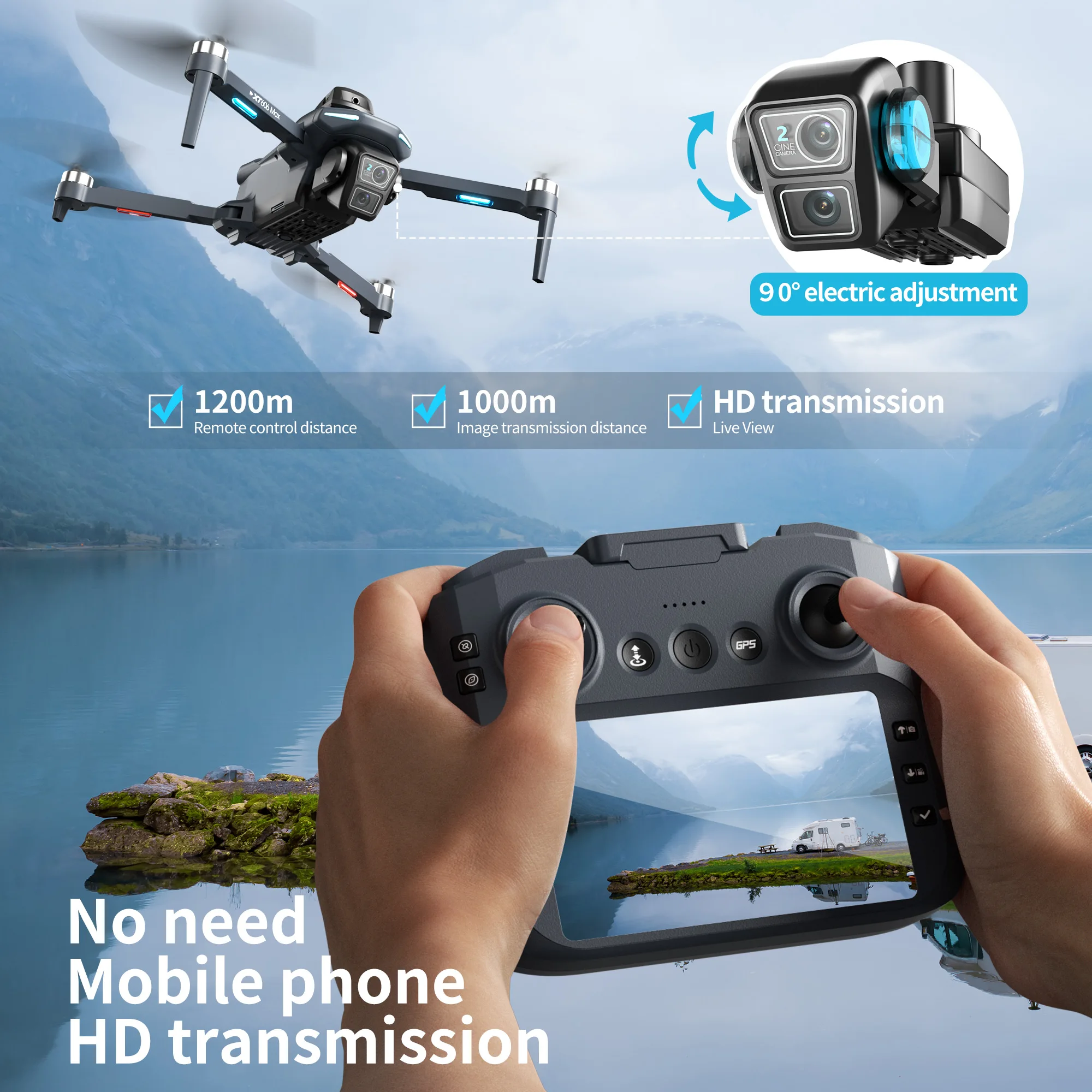 오리지널 XT606 드론 전문가용 8K HD 카메라 5 - Drone App Rc Fpv 리뷰 및 가격