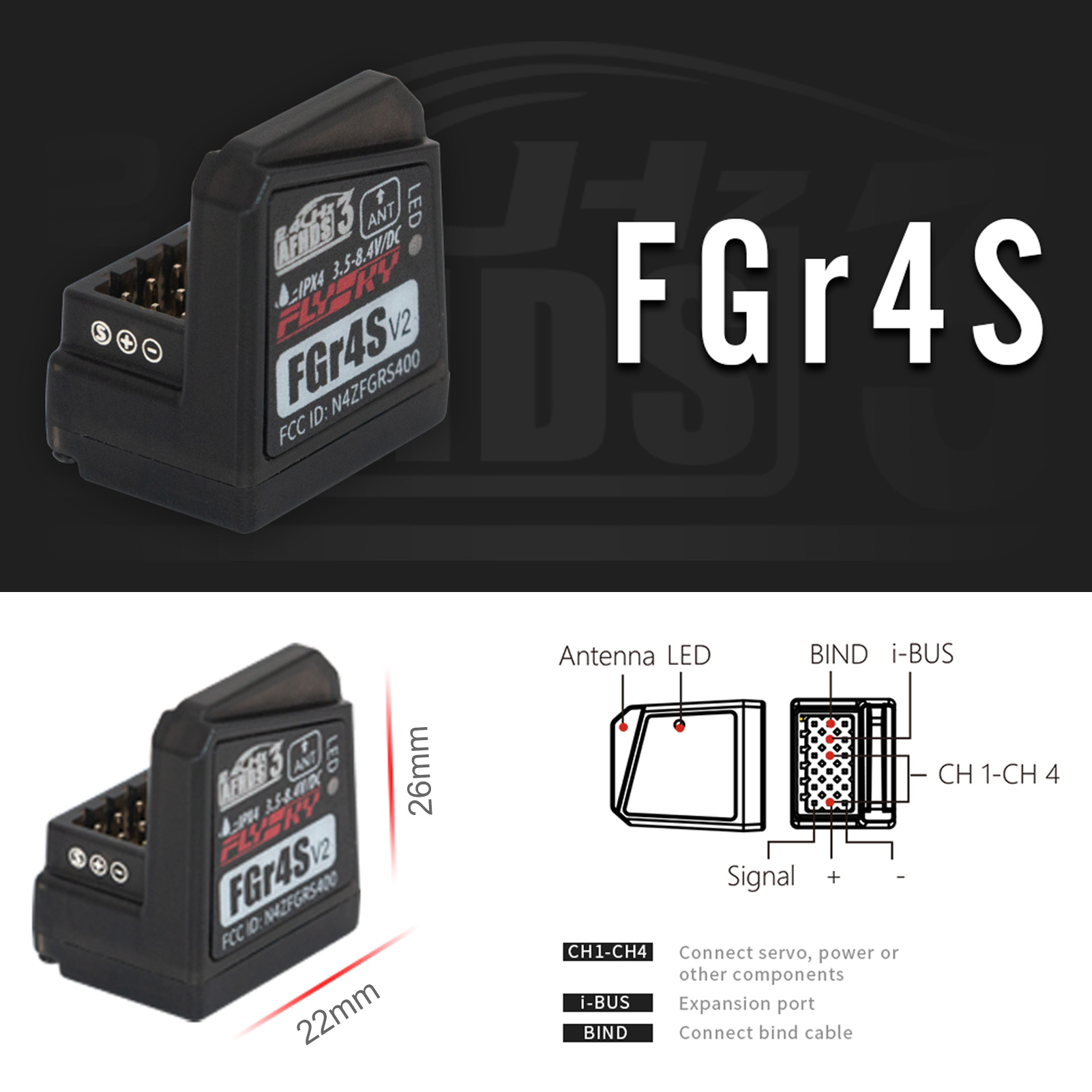 Flysky FGR4S V2 수신기 AFHDS 단일 안 - Telemetry Module Rc 리뷰 및 가격
