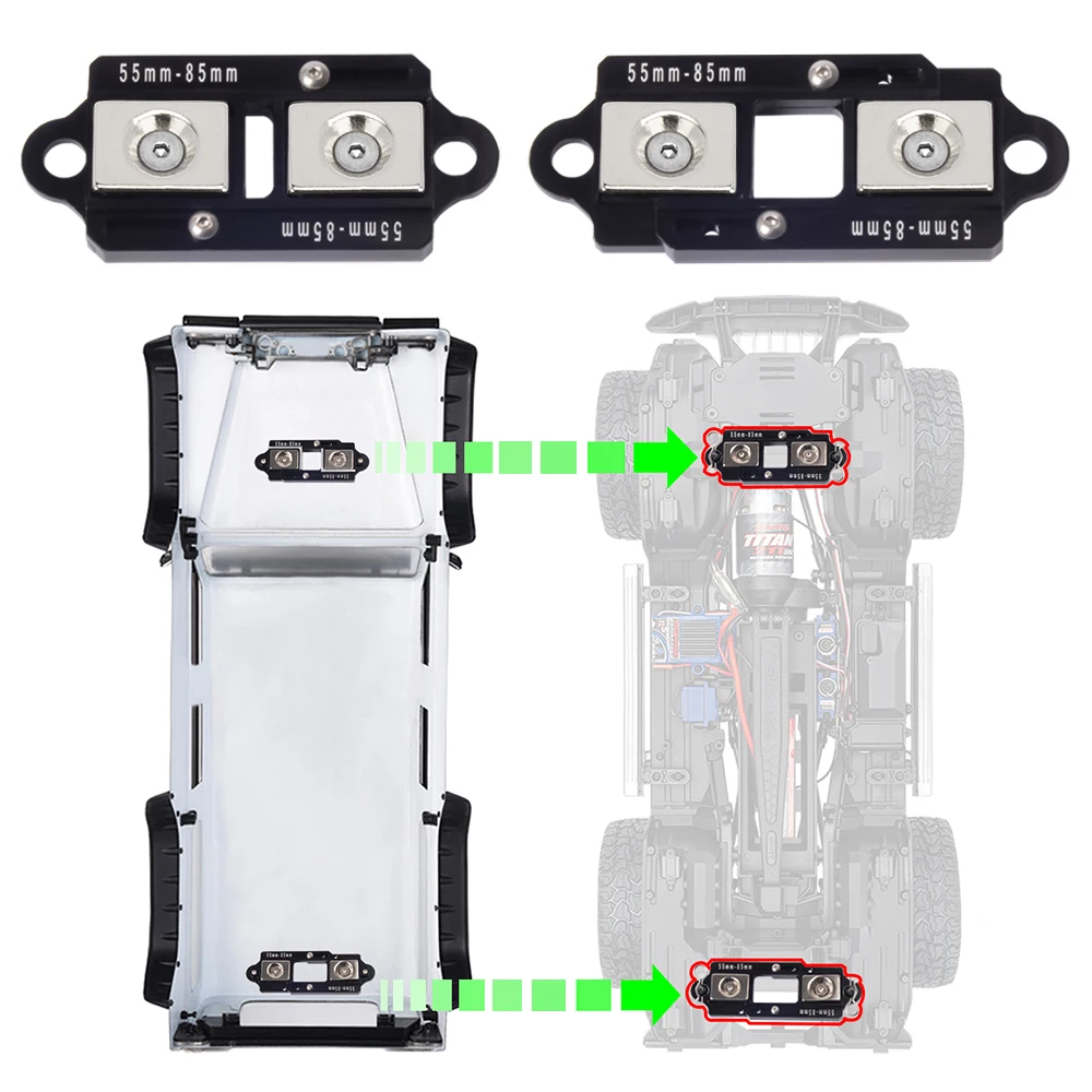 4PCS 55-85mm 조정 가능한 자석 바디 포스트  - Rc Car Body Shell 리뷰 및 가격