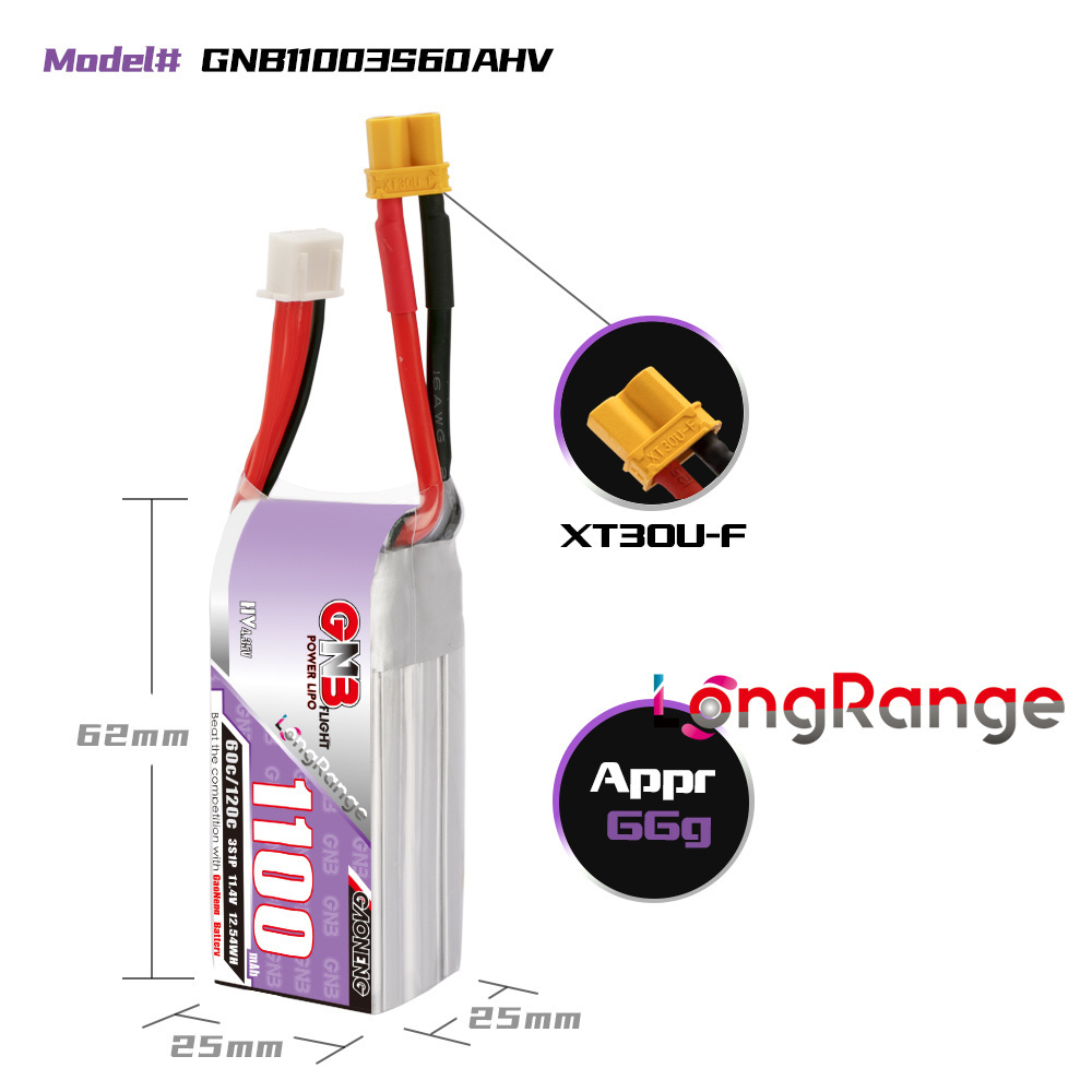 GNB 1100mAh 2S 3S 4S 6S 60C/12 - Drone Rc Race 리뷰 및 가격