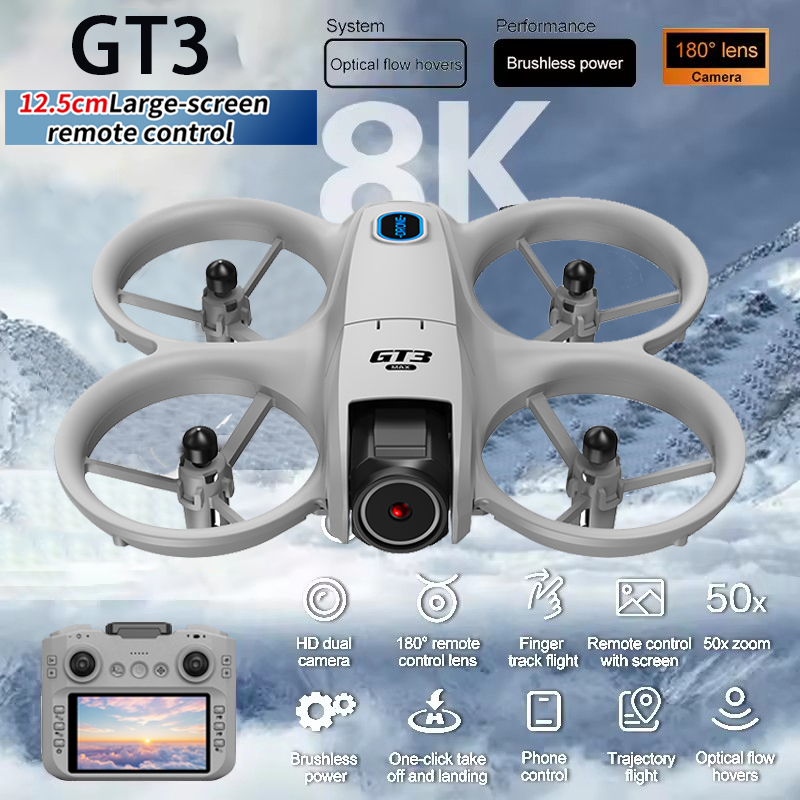 GT3 맥스 드론 8k HD 항공 촬영 대형 화면 광학 - Drone Gt3 Rc 리뷰 및 가격