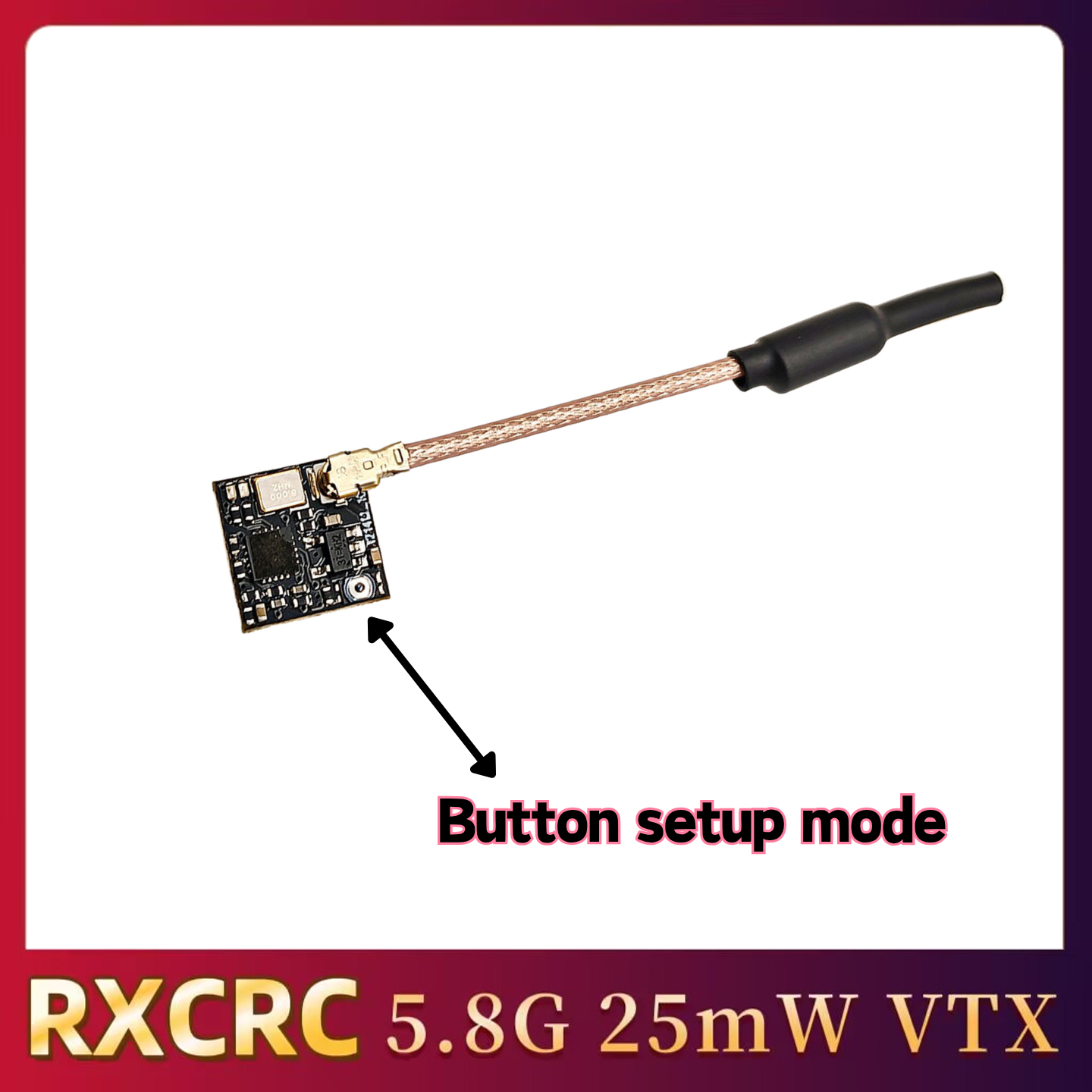 RXCRC 5.8GHz 48채널 FPV 25mW 아날로 - Drone Rc Controller And Receiver 리뷰 및 가격